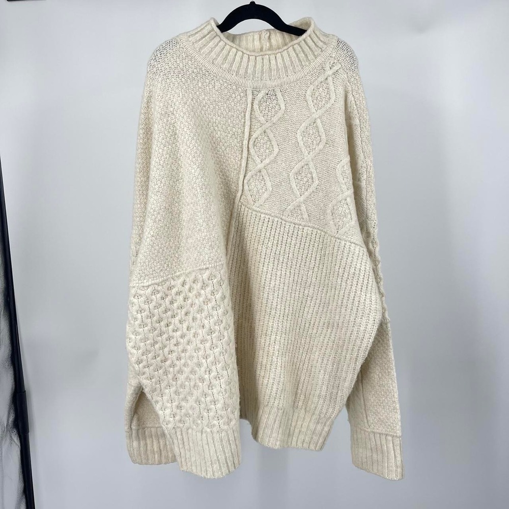 Vintage American Eagle Men's Fisherman Sweater XL Old Money Heritage Academia